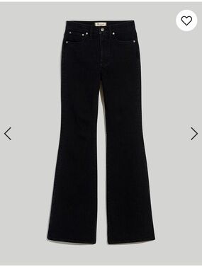 Madewell Black High-Rise Flare Jeans